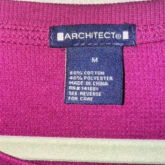 Architect Fuchsia Long Sleeve Top - Picture 2 of 4